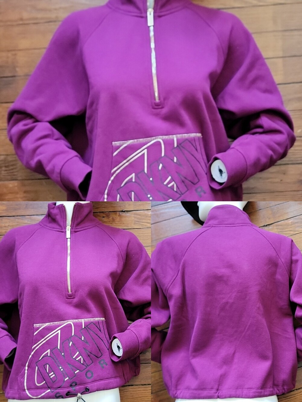 Purple Half-Zip Women's Sweater!